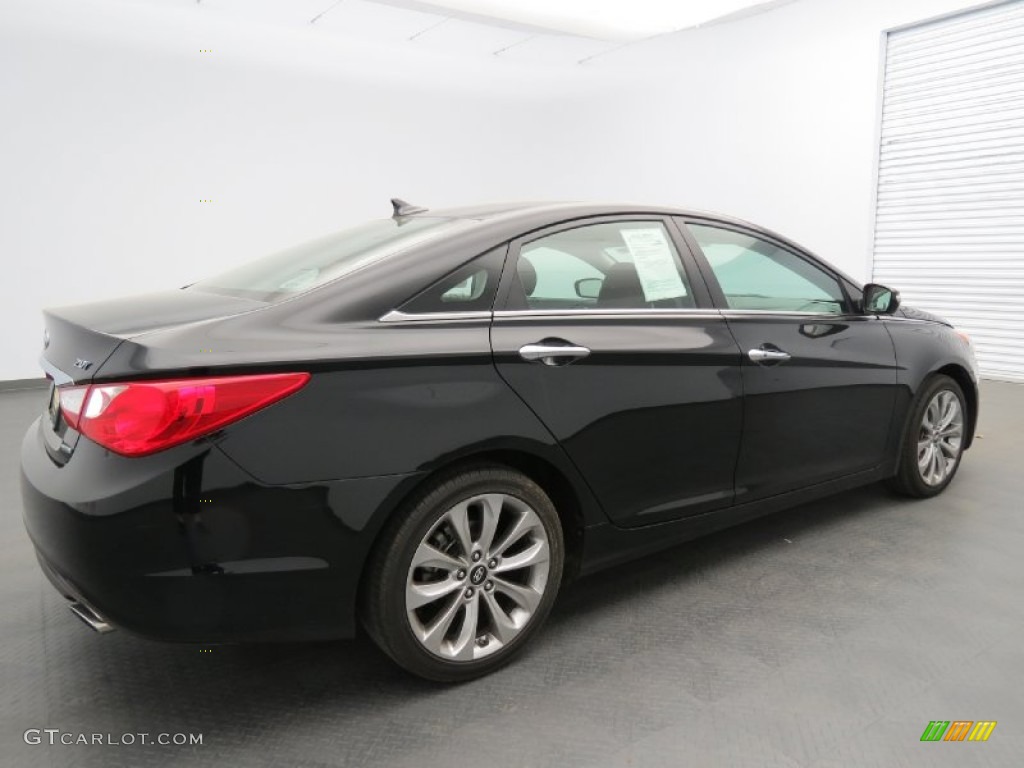 2011 Sonata Limited 2.0T - Midnight Black / Wine photo #5