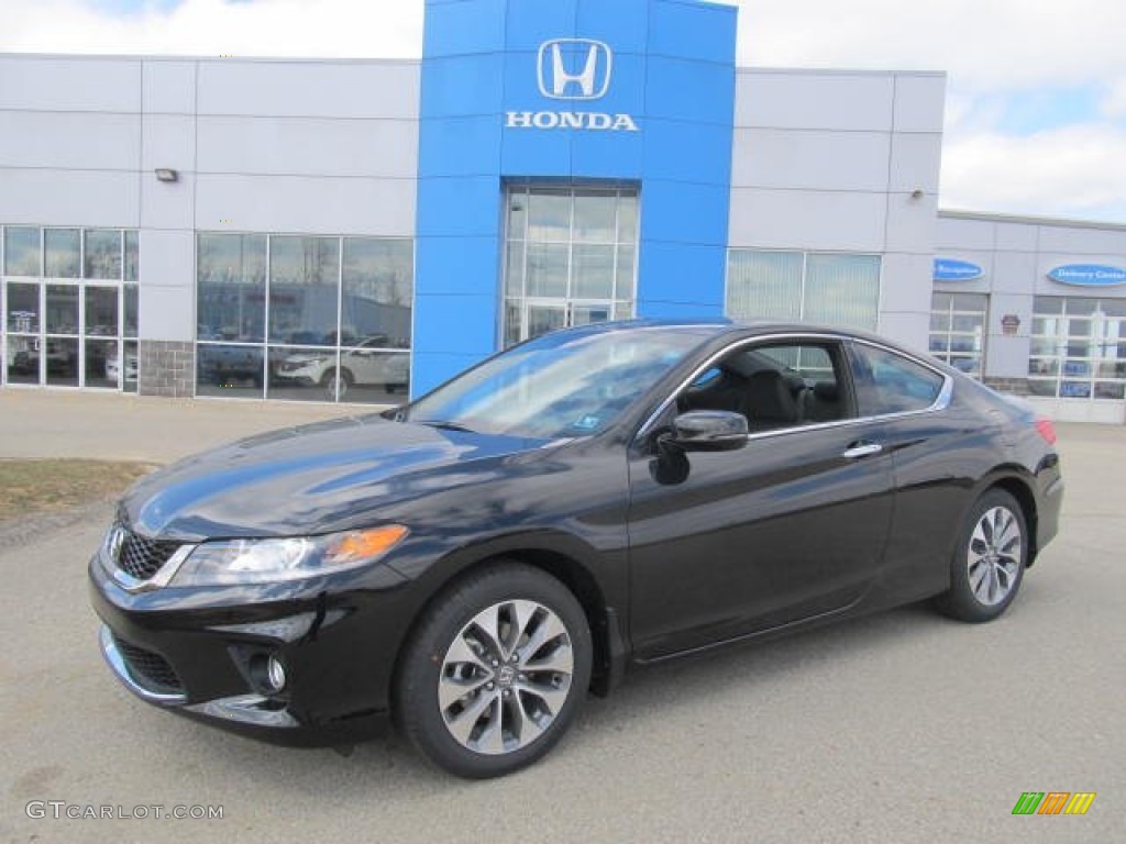 2013 Accord EX-L Coupe - Crystal Black Pearl / Black photo #1