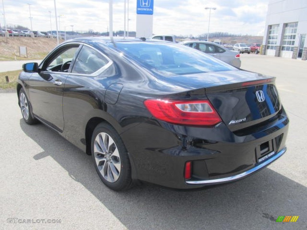 2013 Accord EX-L Coupe - Crystal Black Pearl / Black photo #17