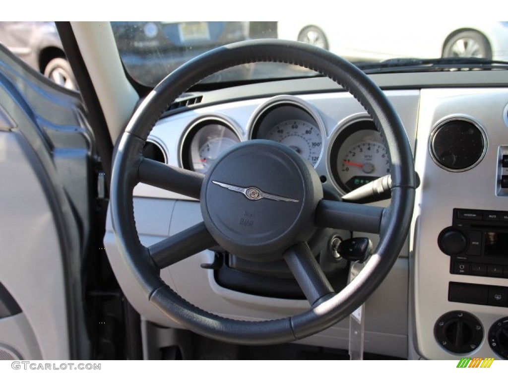2008 Chrysler PT Cruiser LX Pastel Pebble Beige Steering Wheel Photo #78776387