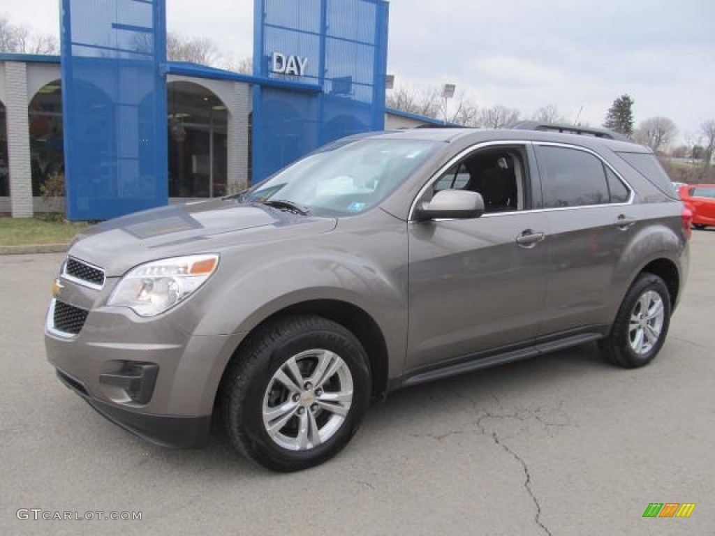 2010 Equinox LT AWD - Mocha Steel Metallic / Jet Black photo #1