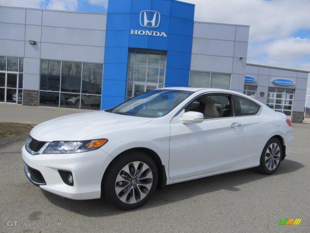 2013 Accord EX-L Coupe - White Orchid Pearl / Black/Ivory photo #1