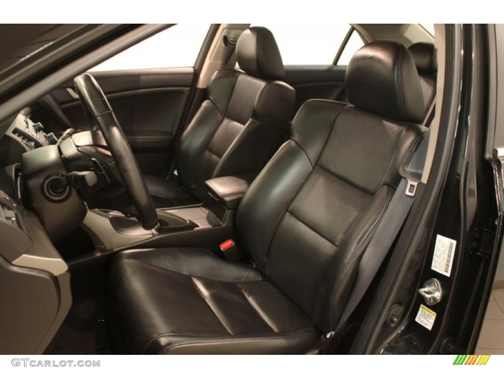 Ebony Interior 2010 Acura TSX Sedan Photo #78777327