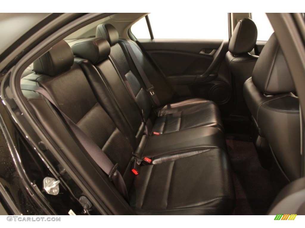 Ebony Interior 2010 Acura TSX Sedan Photo #78777531