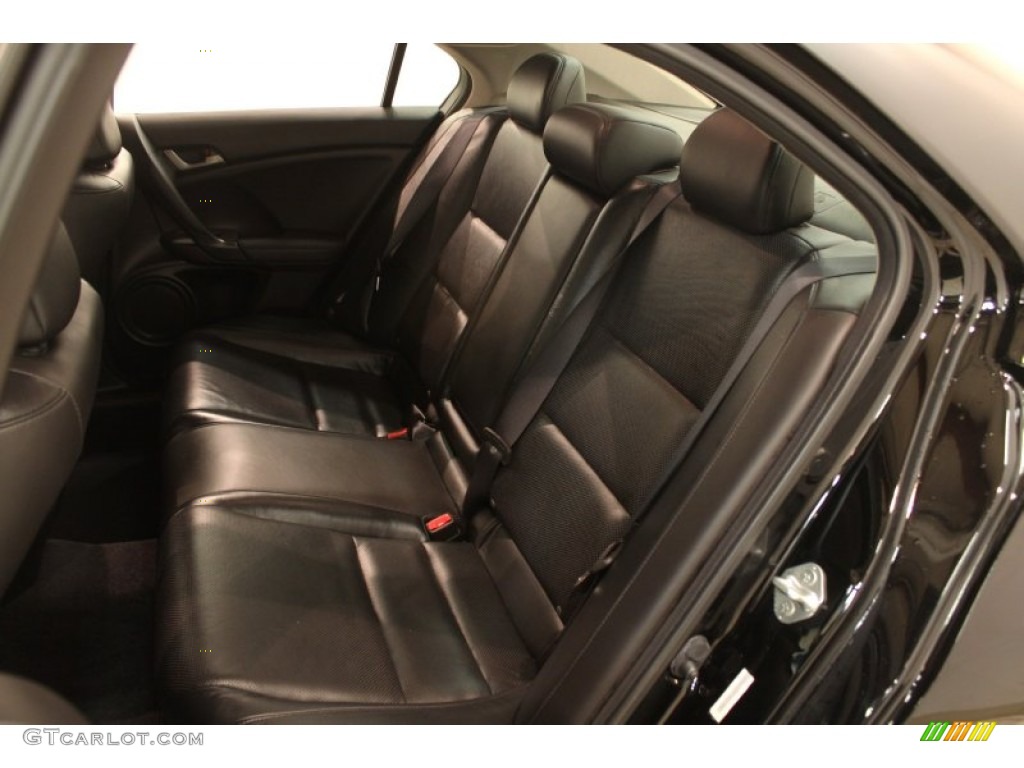 Ebony Interior 2010 Acura TSX Sedan Photo #78777549