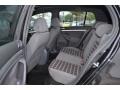 2009 Volkswagen GTI Interlagos Black Cloth Interior Rear Seat Photo