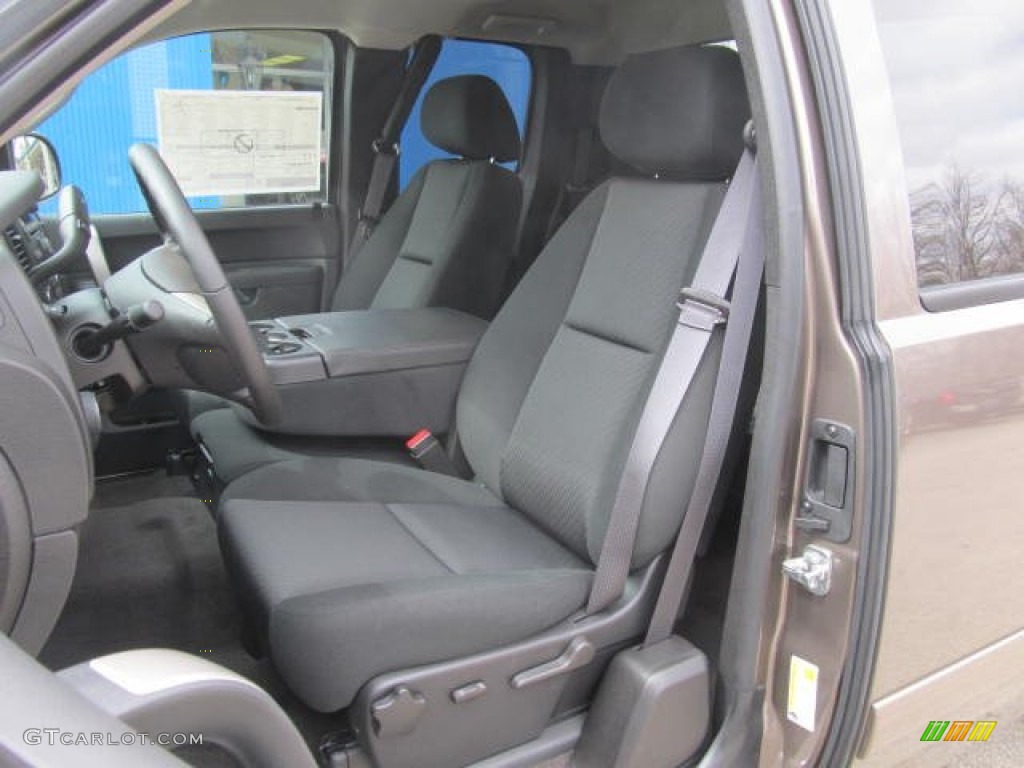 Ebony Interior 2013 Chevrolet Silverado 1500 LT Extended Cab 4x4 Photo #78778842