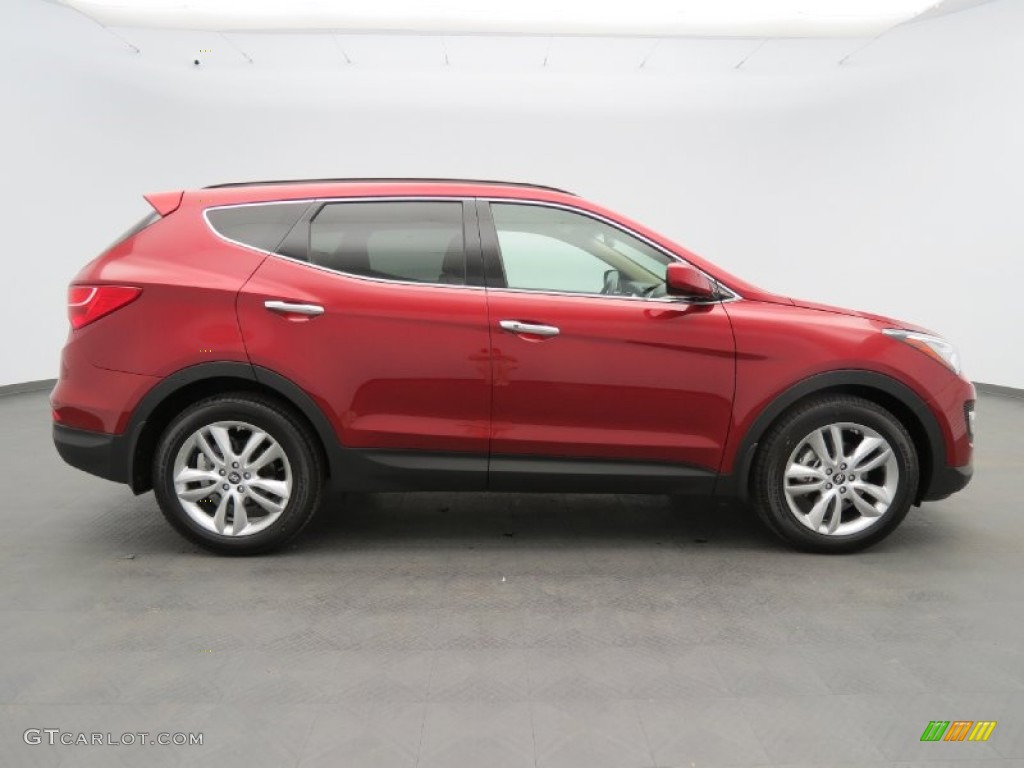 2013 Santa Fe Sport 2.0T AWD - Serrano Red / Beige photo #4