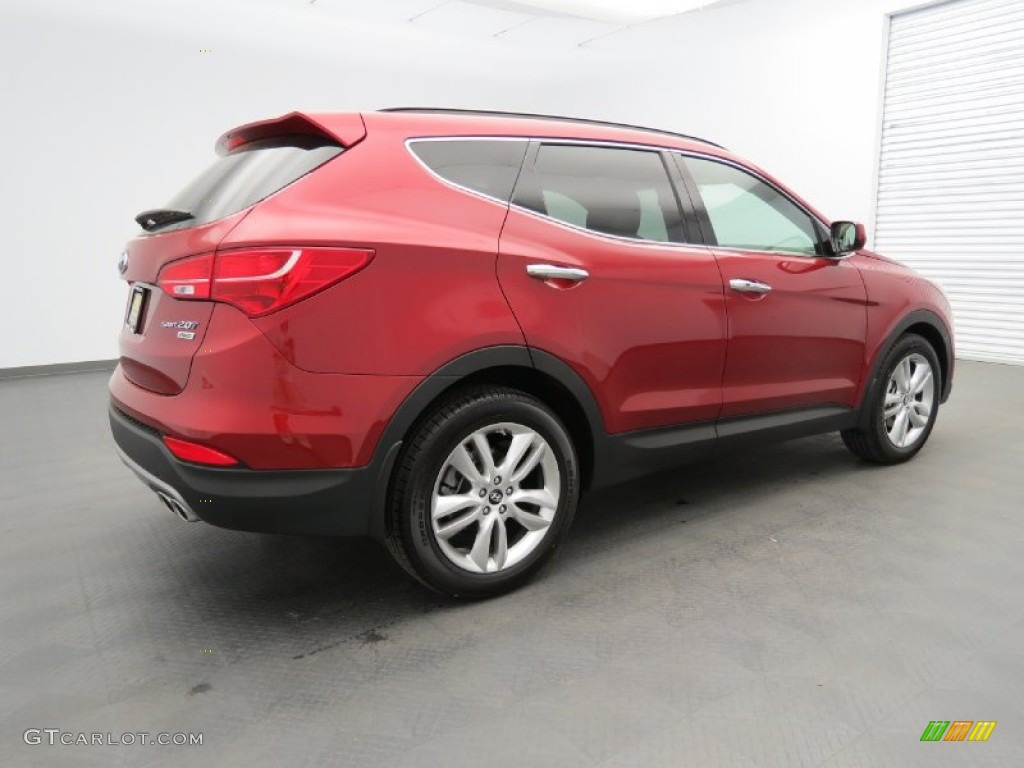 2013 Santa Fe Sport 2.0T AWD - Serrano Red / Beige photo #5