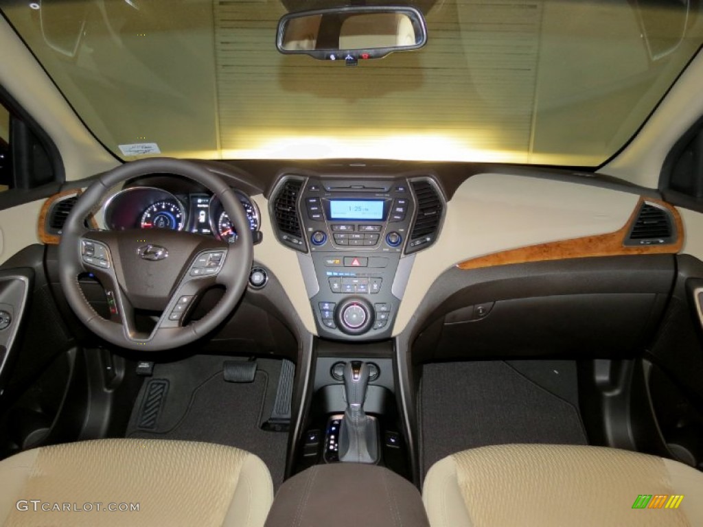 2013 Hyundai Santa Fe Sport 2.0T AWD Beige Dashboard Photo #78779351