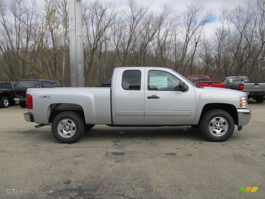 2013 Silverado 1500 LT Extended Cab 4x4 - Silver Ice Metallic / Ebony photo #8