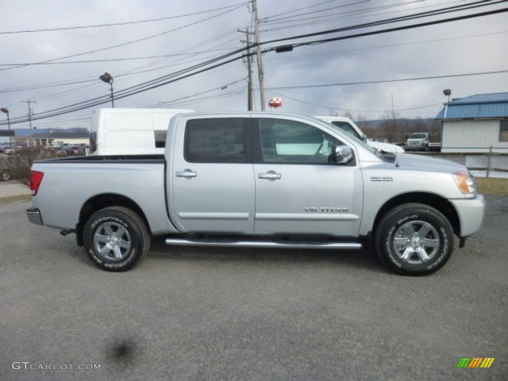 Brilliant Silver 2013 Nissan Titan SV Crew Cab 4x4 Exterior Photo #78782966