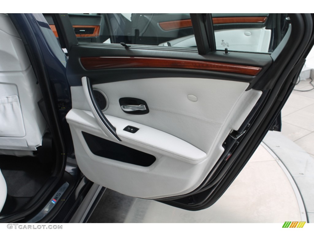 2008 BMW M5 Sedan Silverstone Door Panel Photo #78783077