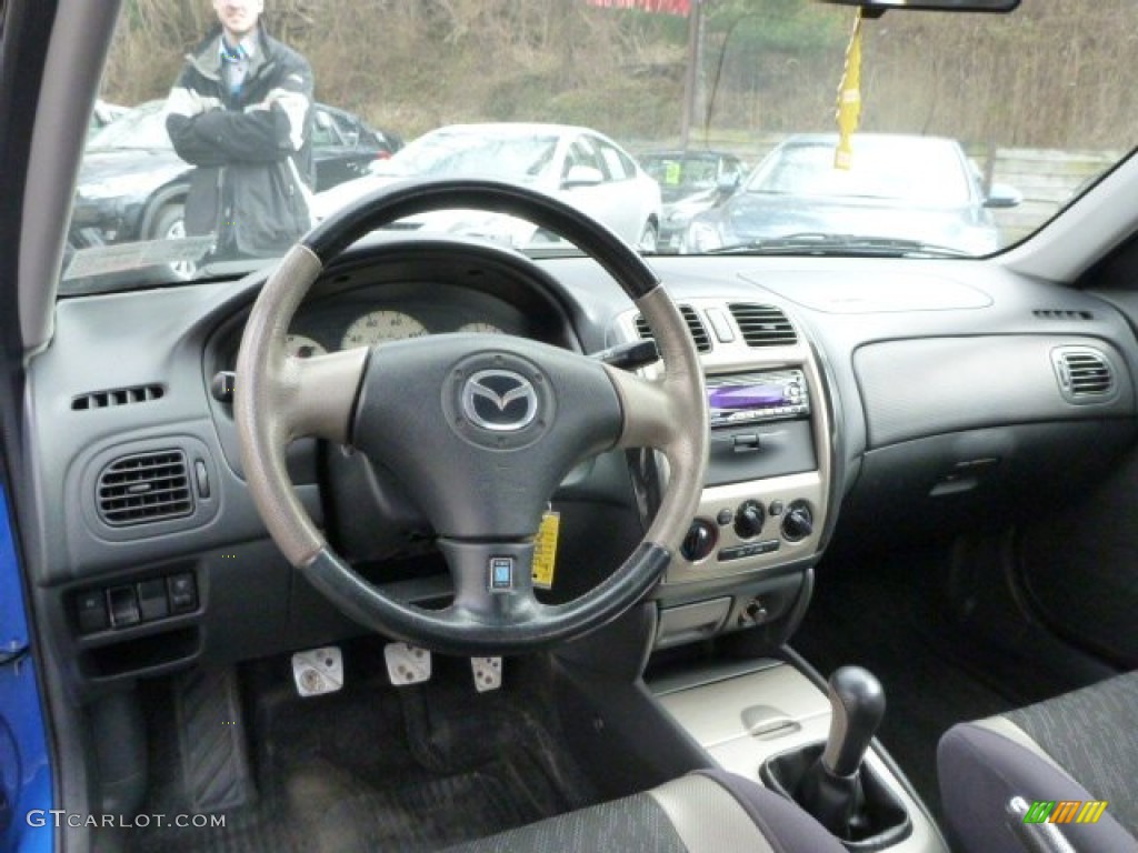 2001 Mazda Protege MP3 Off Black Dashboard Photo #78783330