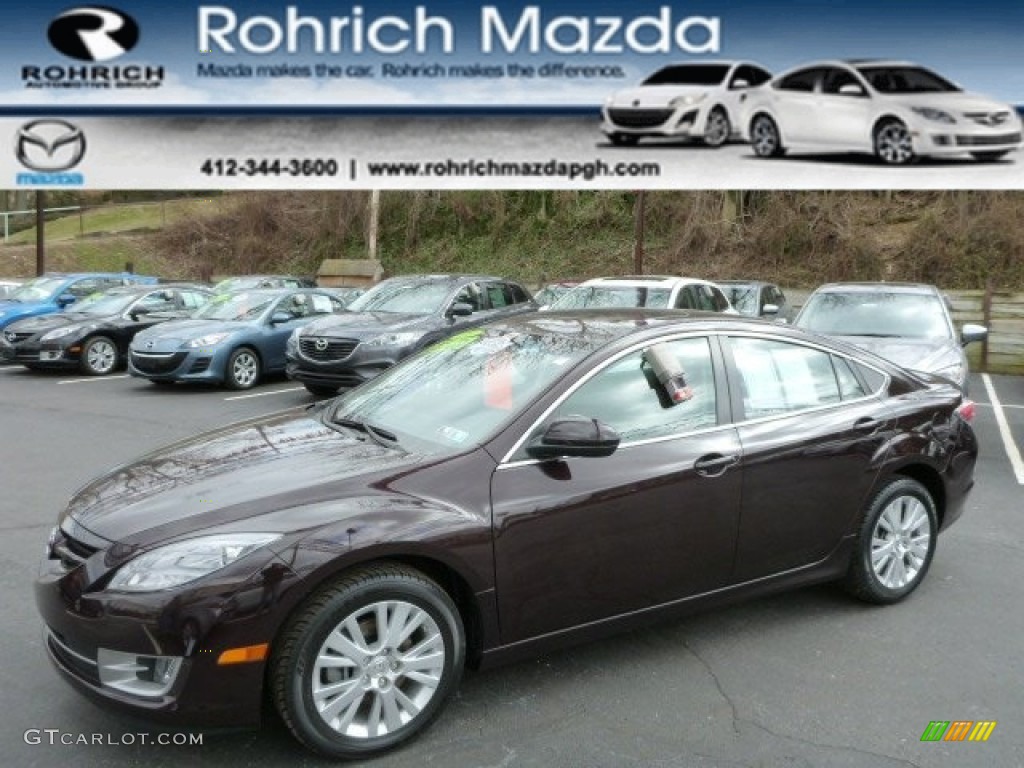 2010 MAZDA6 i Touring Sedan - Black Cherry Metallic / Black photo #1
