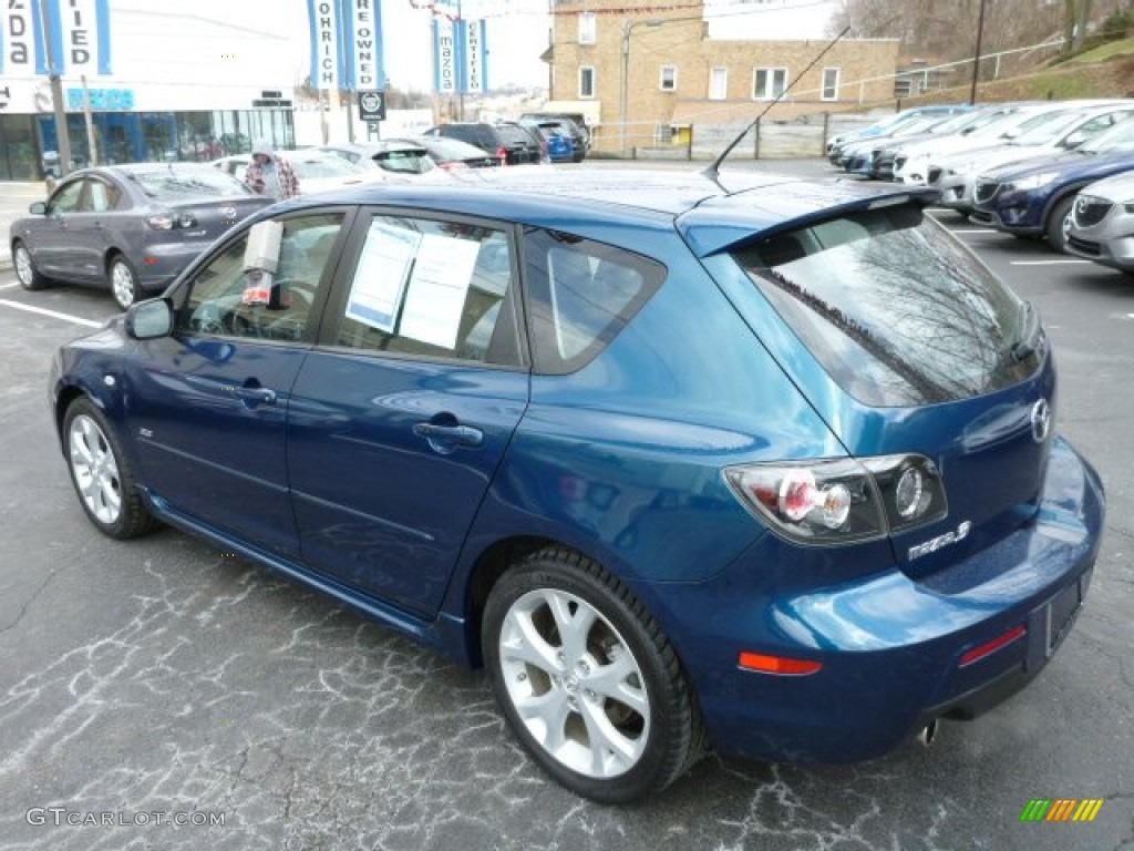 2007 MAZDA3 s Sport Hatchback - Phantom Blue Mica / Black photo #10