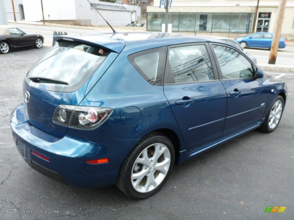 2007 MAZDA3 s Sport Hatchback - Phantom Blue Mica / Black photo #12