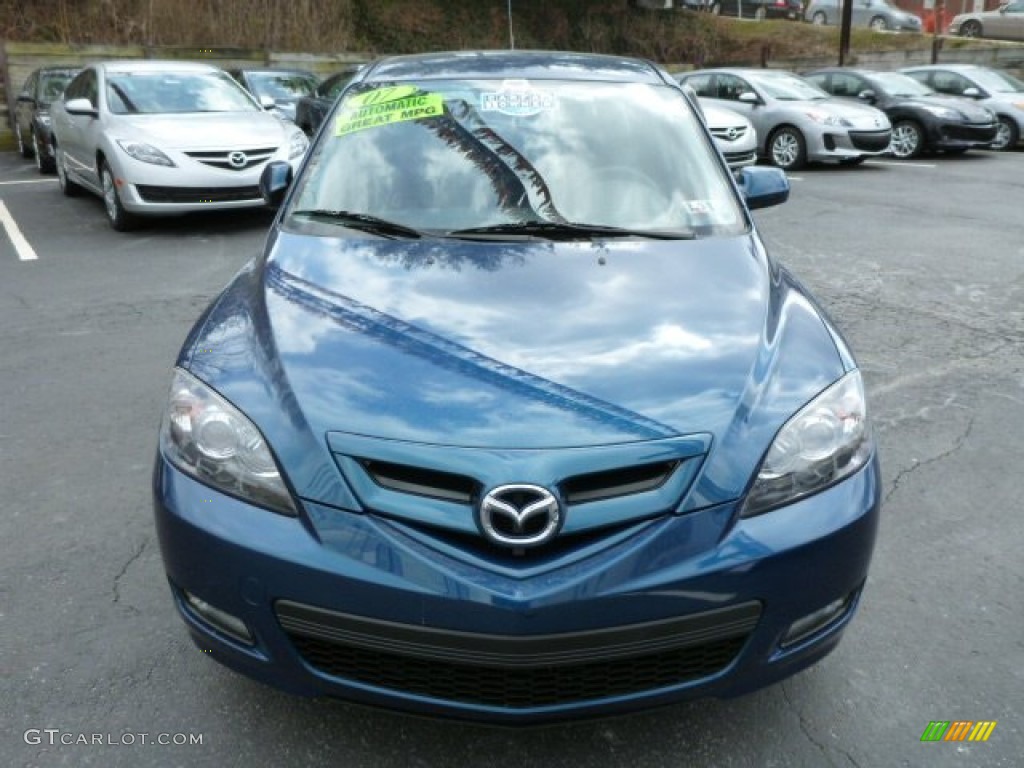2007 MAZDA3 s Sport Hatchback - Phantom Blue Mica / Black photo #14