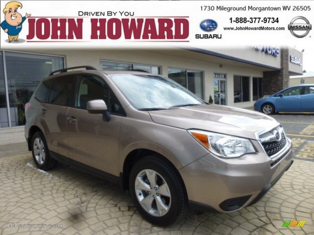 2014 Forester 2.5i Premium - Burnished Bronze Metallic / Black photo #1