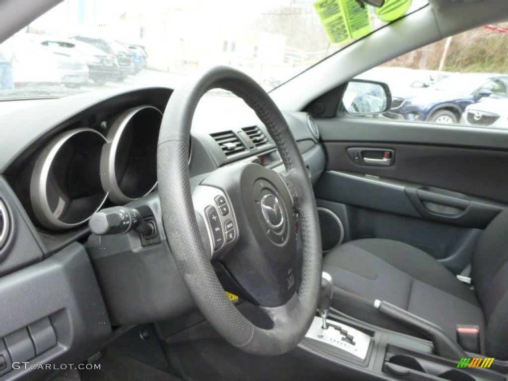 2007 MAZDA3 s Sport Hatchback - Phantom Blue Mica / Black photo #17