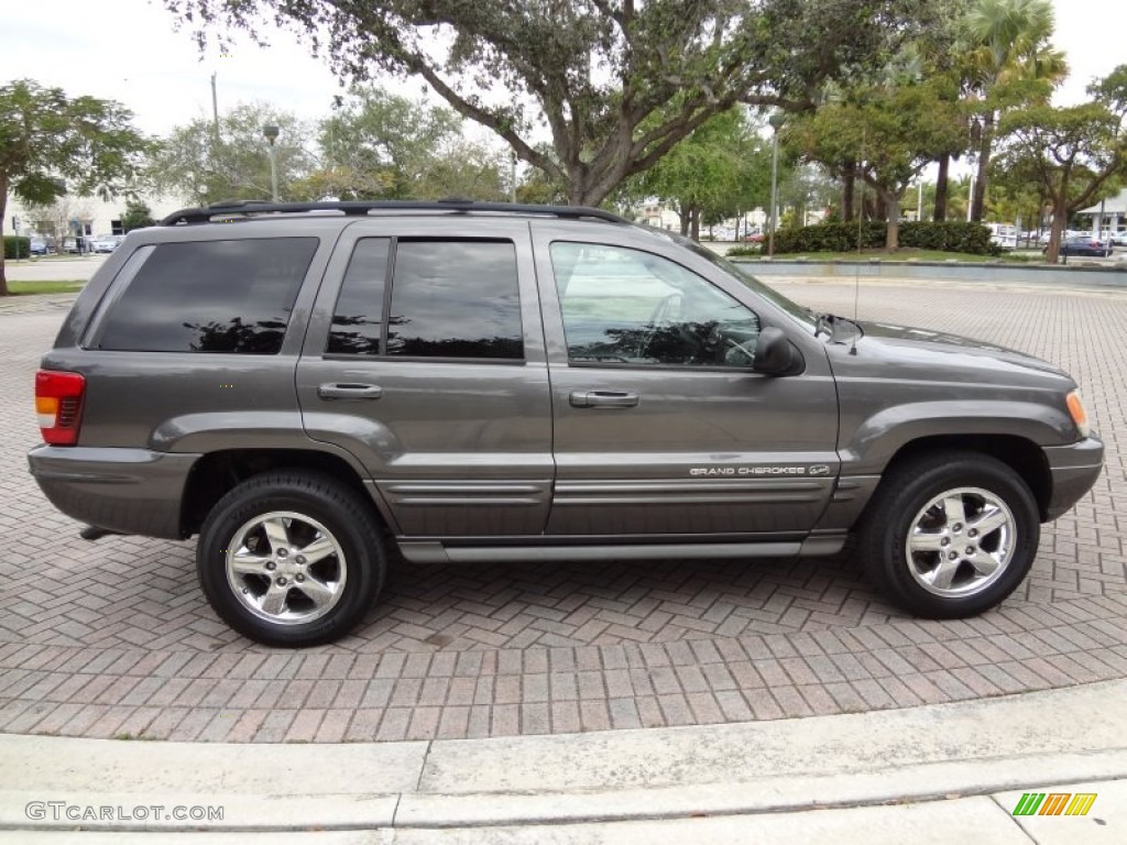 2003 Grand Cherokee Overland 4x4 - Graphite Metallic / Dark Slate Gray/Light Slate Gray photo #4