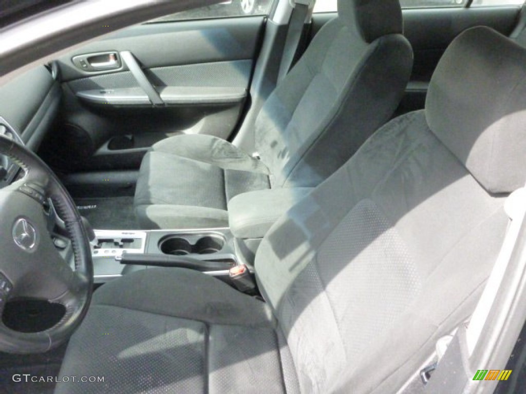 Black Interior 2008 Mazda MAZDA6 i Sport Hatchback Photo #78784873