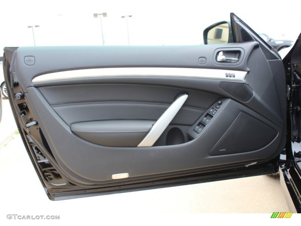 2013 Infiniti G 37 Convertible Graphite Door Panel Photo #78784961
