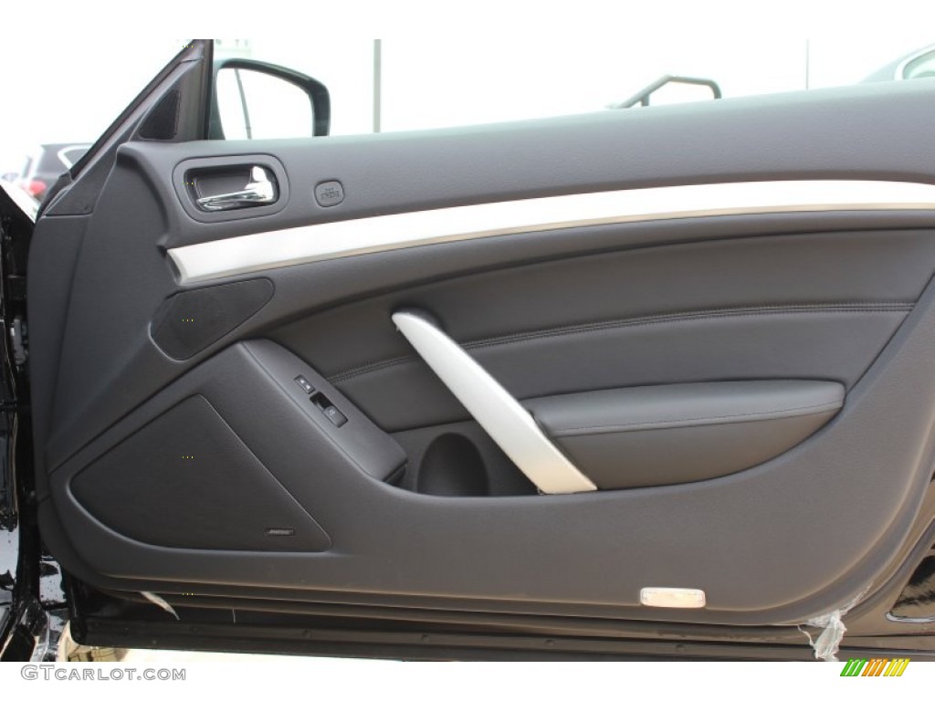 2013 Infiniti G 37 Convertible Graphite Door Panel Photo #78784997