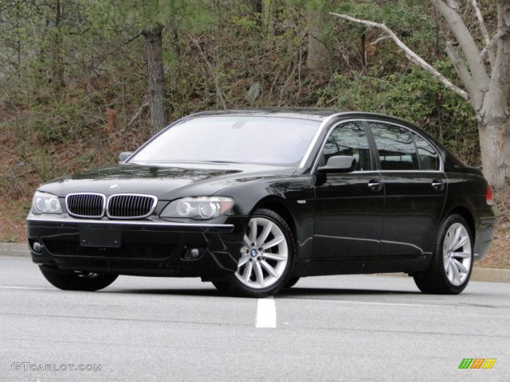 2007 7 Series 750Li Sedan - Azurite Black Metallic / Black photo #6