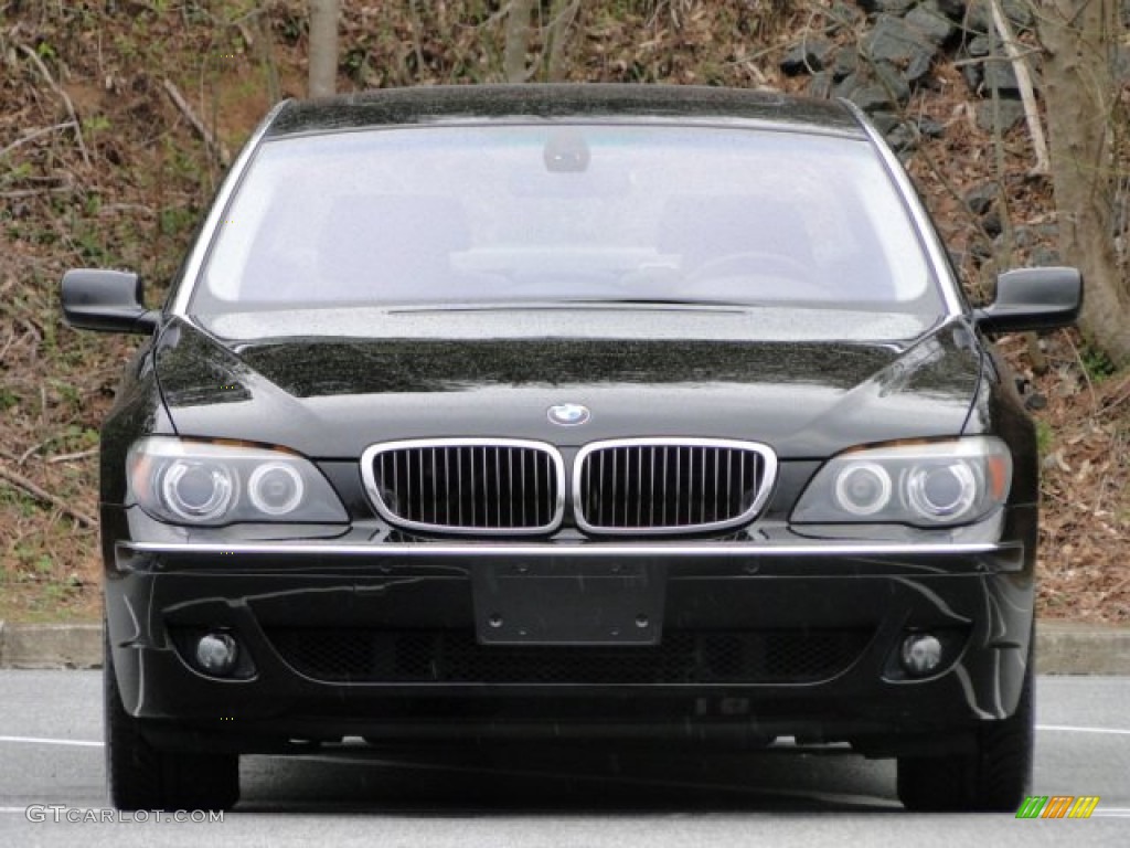 2007 7 Series 750Li Sedan - Azurite Black Metallic / Black photo #9