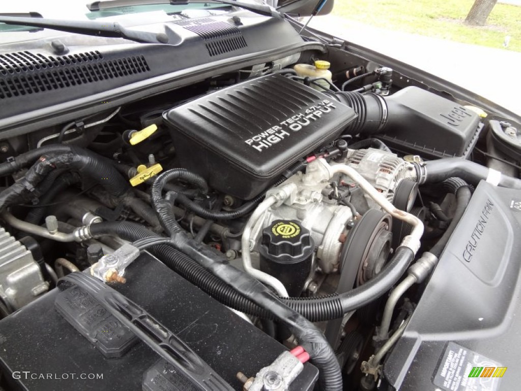2003 Jeep Grand Cherokee Overland 4x4 4.7 Liter SOHC 16-Valve V8 Engine Photo #78785303