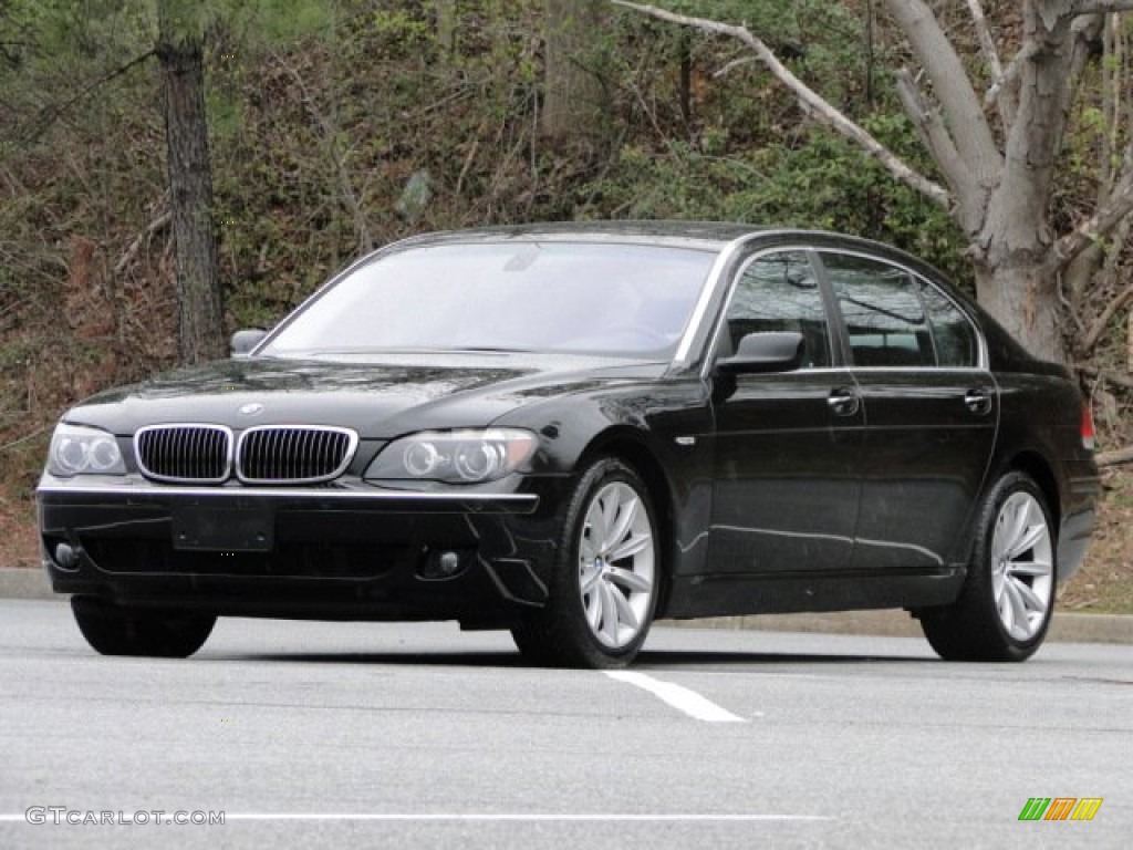 2007 7 Series 750Li Sedan - Azurite Black Metallic / Black photo #11