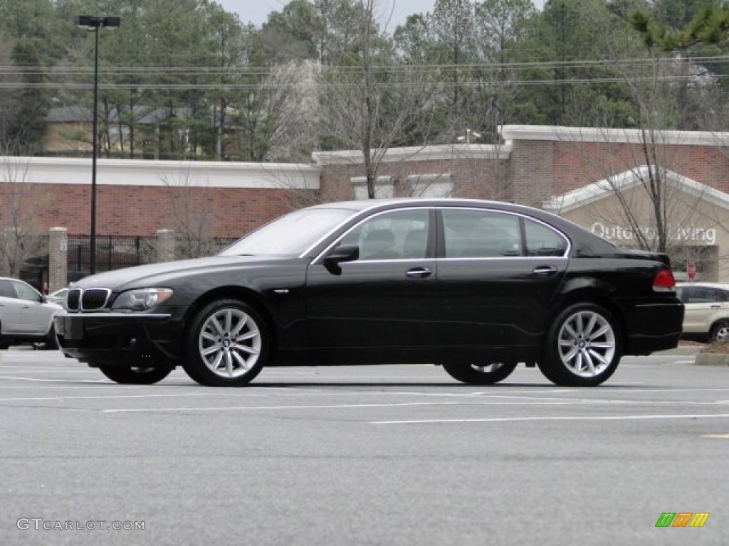 2007 7 Series 750Li Sedan - Azurite Black Metallic / Black photo #12