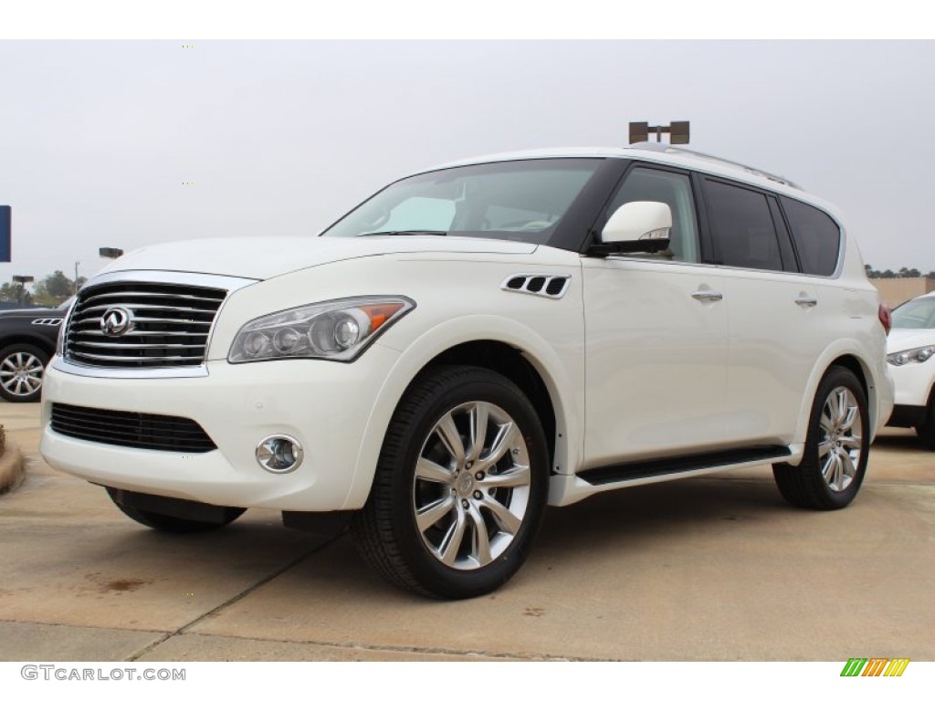 Moonlight White 2013 Infiniti QX 56 Exterior Photo #78785387