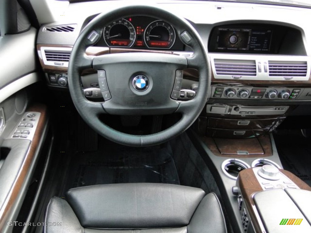 2007 7 Series 750Li Sedan - Azurite Black Metallic / Black photo #16