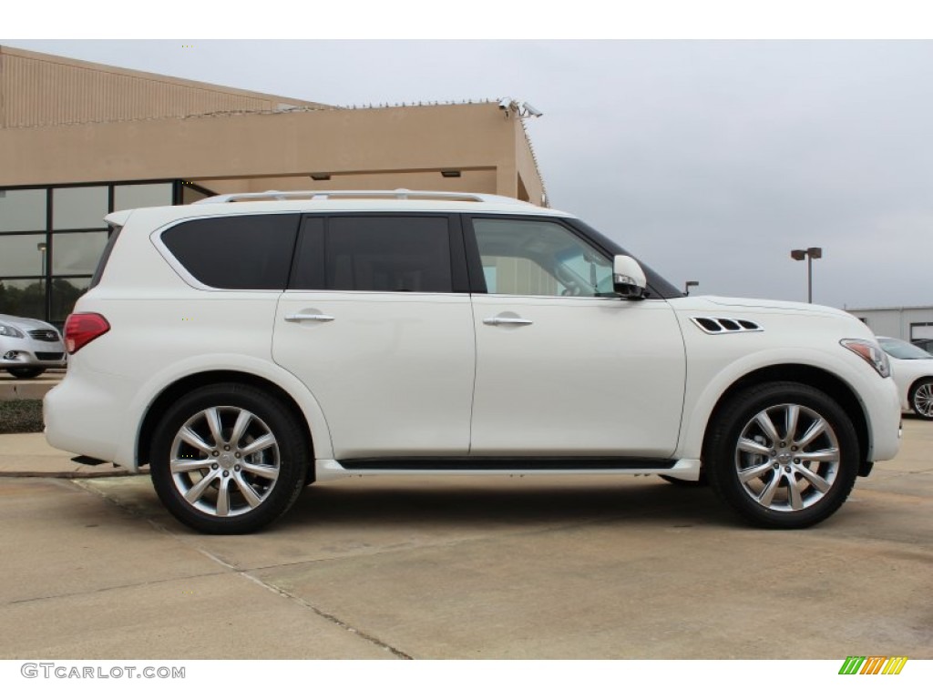 2013 QX 56 - Moonlight White / Wheat photo #6