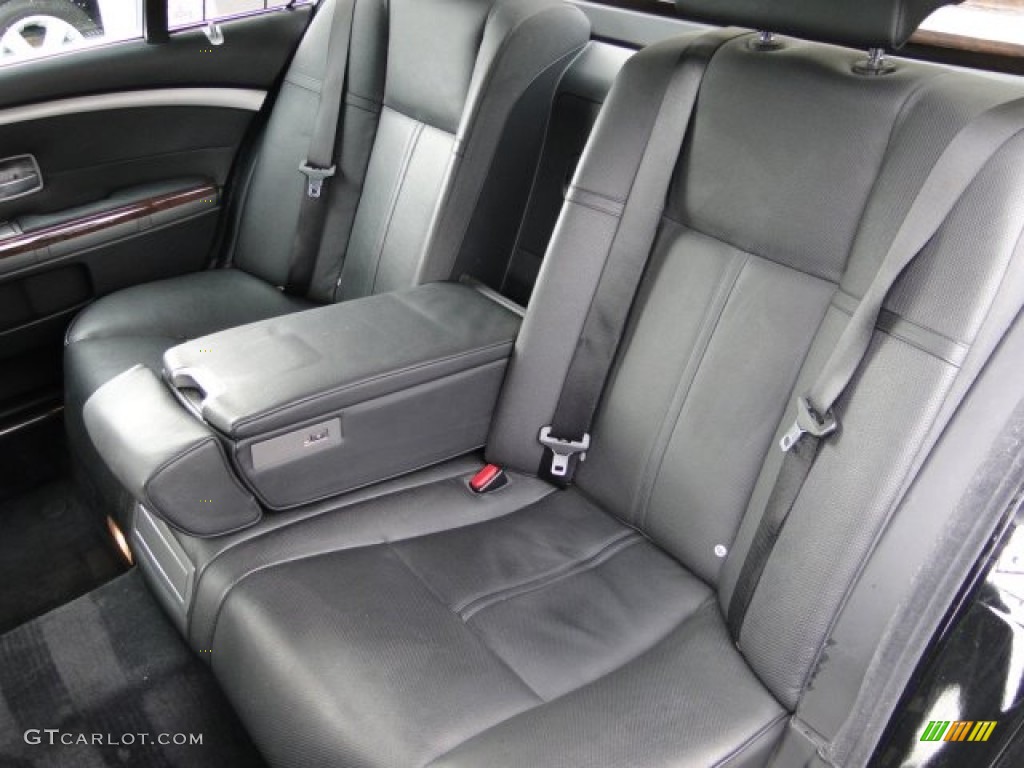 Black Interior 2007 BMW 7 Series 750Li Sedan Photo #78785528