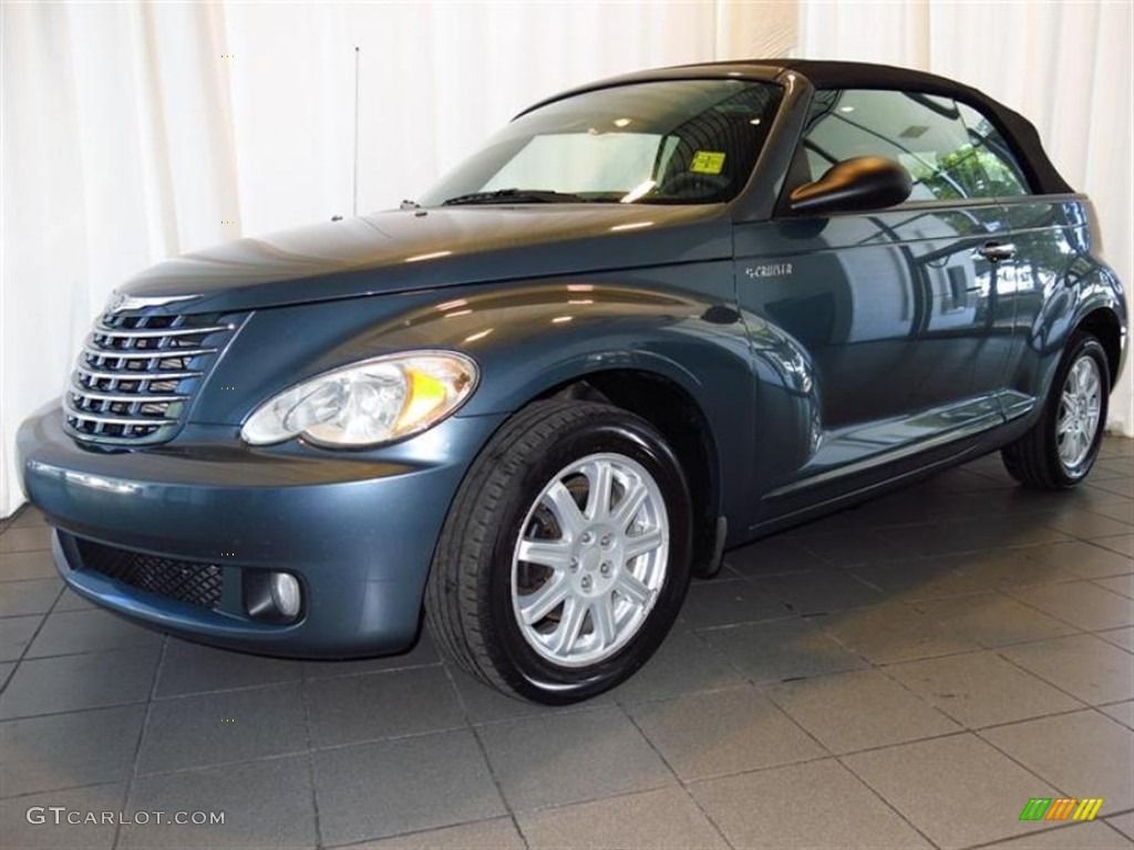 2006 PT Cruiser Touring Convertible - Magnesium Green Pearl / Pastel Slate Gray photo #7