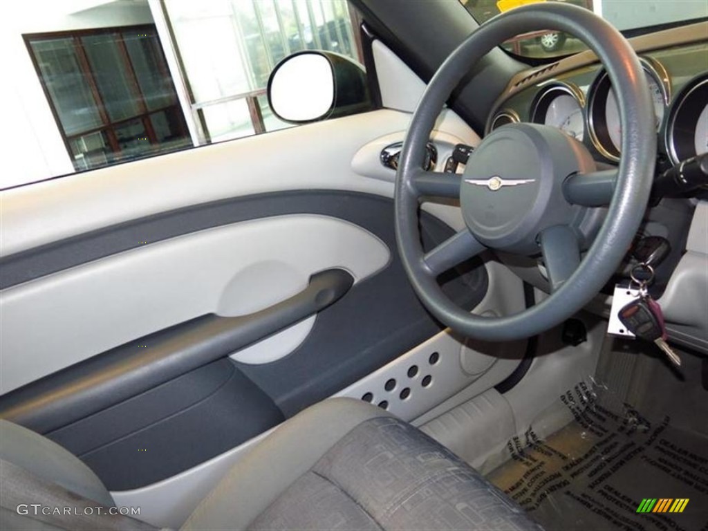 2006 PT Cruiser Touring Convertible - Magnesium Green Pearl / Pastel Slate Gray photo #11