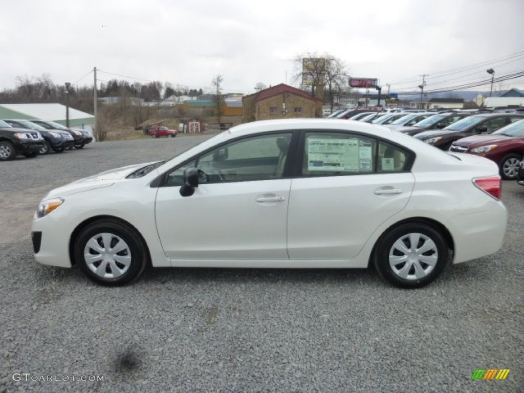 Satin White Pearl 2013 Subaru Impreza 2.0i 4 Door Exterior Photo #78786251