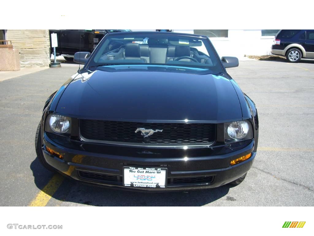 2007 Mustang V6 Premium Convertible - Black / Dark Charcoal photo #5