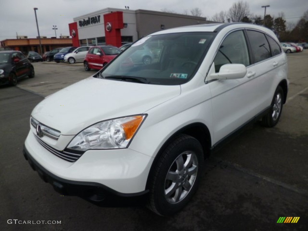 2008 CR-V EX-L 4WD - Taffeta White / Gray photo #3