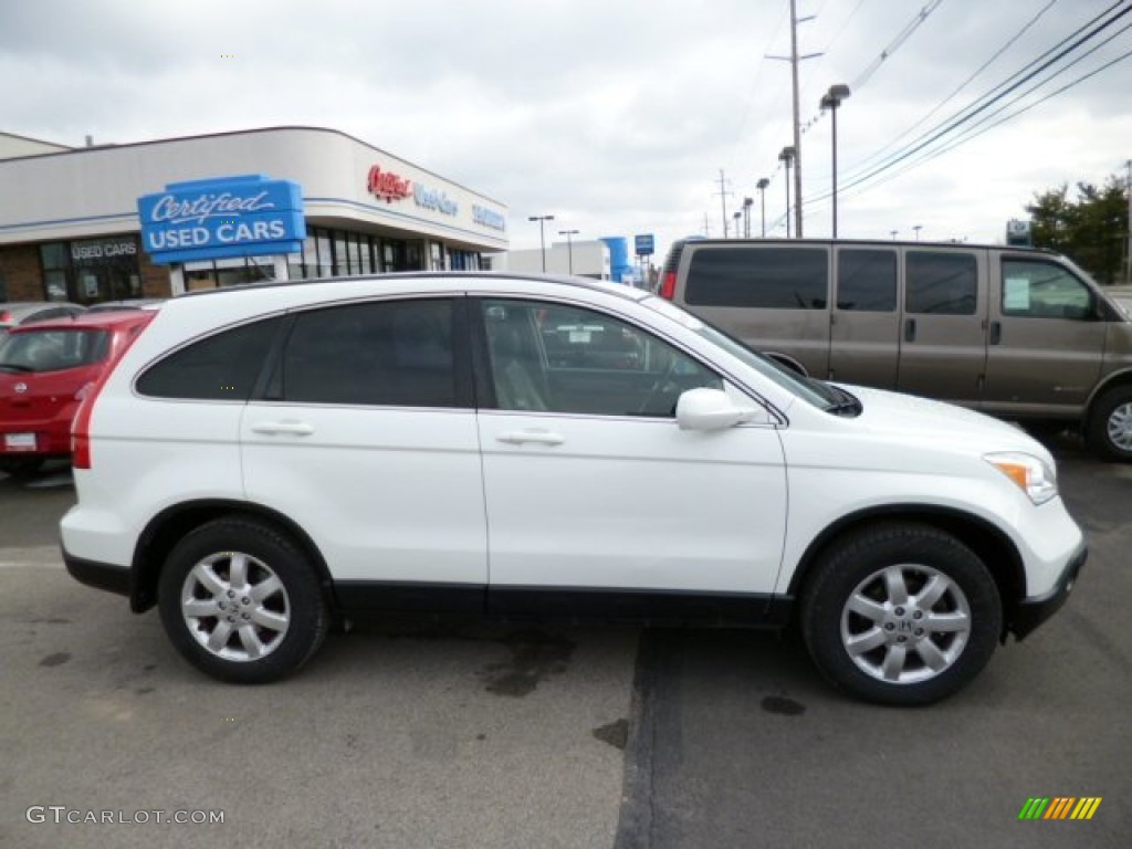 2008 CR-V EX-L 4WD - Taffeta White / Gray photo #8