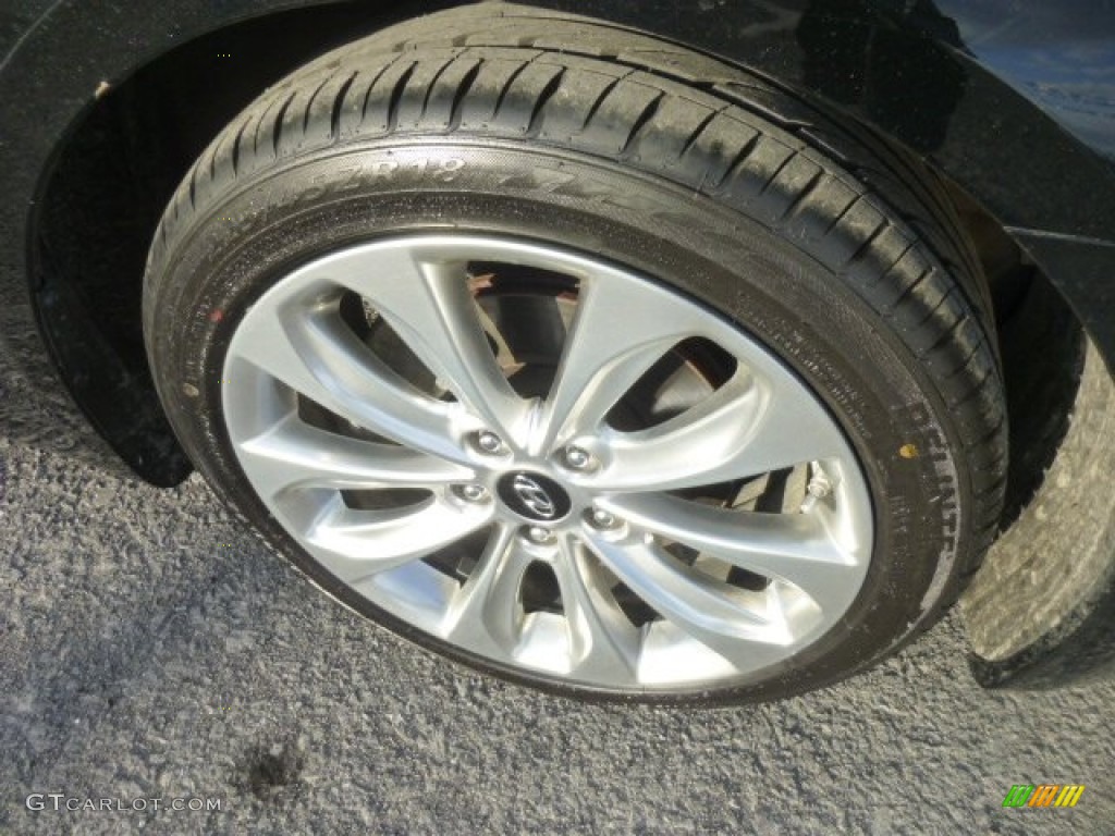 2011 Sonata SE - Midnight Black / Black photo #8