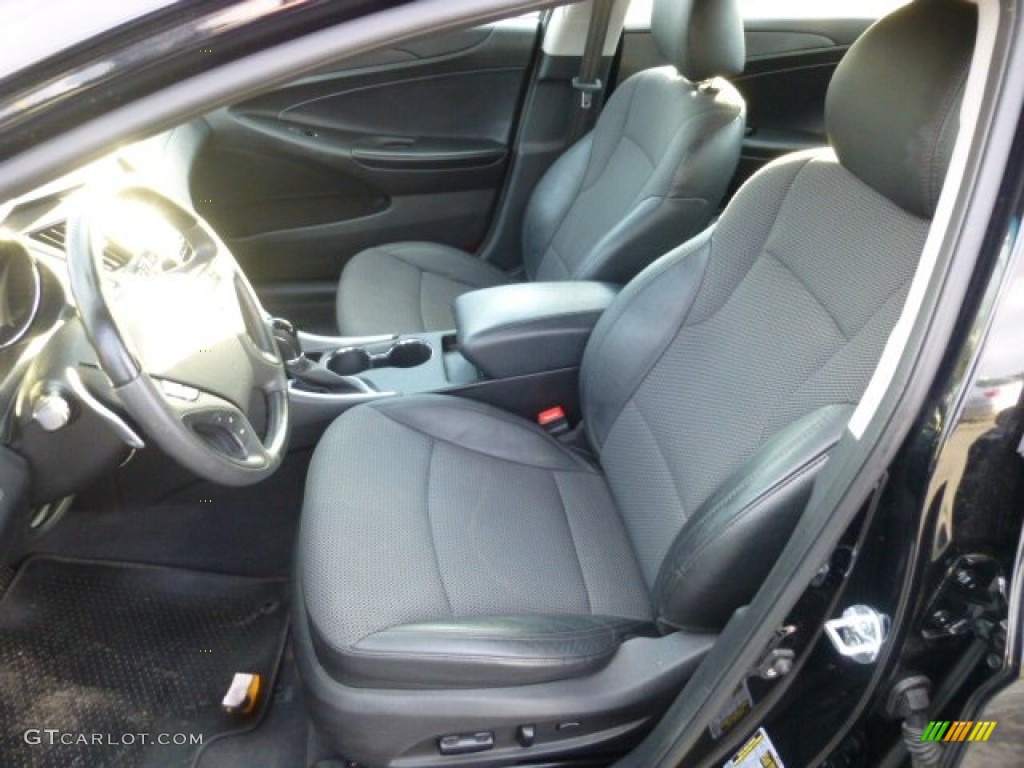 2011 Sonata SE - Midnight Black / Black photo #14