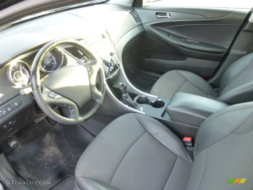 2011 Sonata SE - Midnight Black / Black photo #15