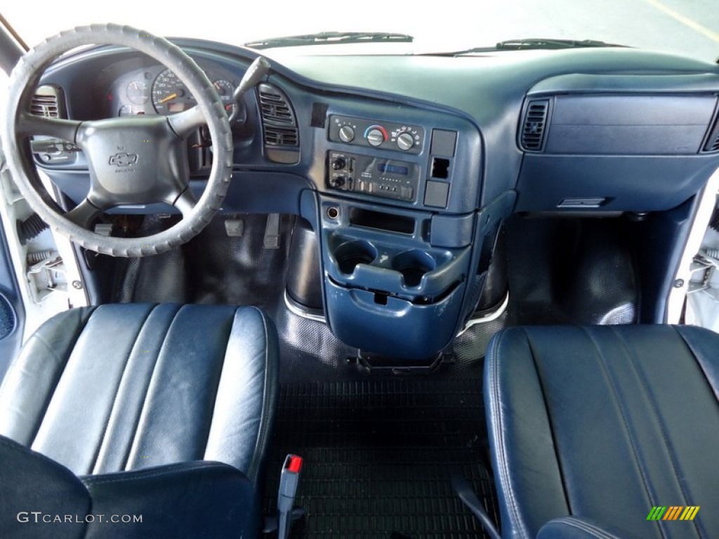 2000 Chevrolet Astro Cargo Van Blue Dashboard Photo #78789772
