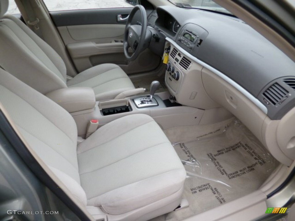 Beige Interior 2008 Hyundai Sonata GLS Photo #78789830