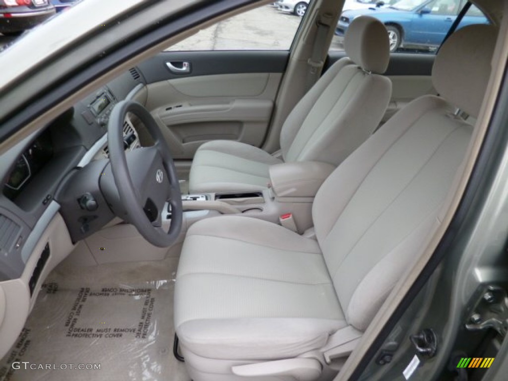 Beige Interior 2008 Hyundai Sonata GLS Photo #78789911