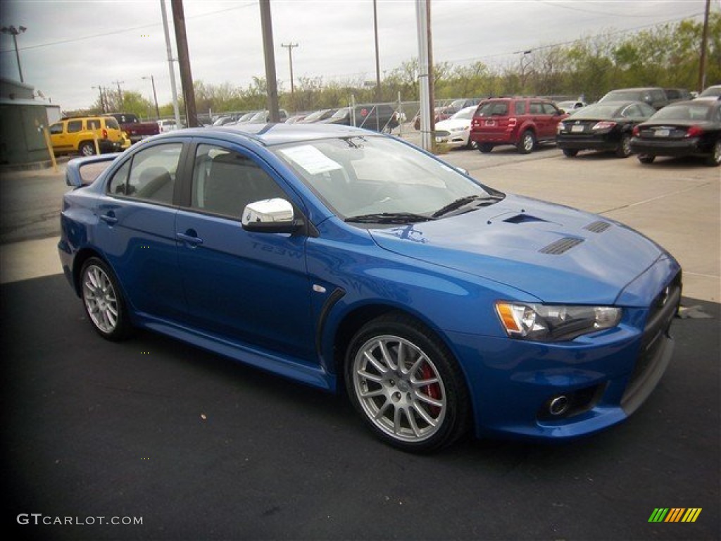 Octane Blue 2012 Mitsubishi Lancer Evolution GSR Exterior Photo #78790253